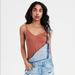 American Eagle Outfitters Tops | Ae Basic Pointelle Cami | Rust | Xxl | Color: Brown/Red | Size: Xxl