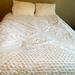 Anthropologie Bedding | Anthropologie Embellished Fiona Duvet Cover/Shams | Color: White | Size: Queen