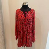 Free People Dresses | Free People Boho Dress Size Xs | Color: Black/Red | Size: Xs