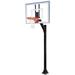 Legacy Turbo-BP Steel-Glass In Ground Fixed Height Basketball System Royal Blue