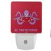 Detroit Red Wings 2-Pack Solid Design Mascot Nightlight Set