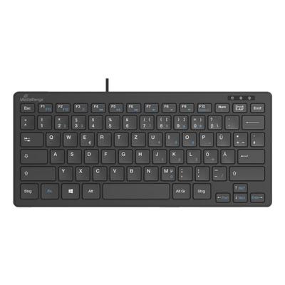 MediaRange Kabelgebundene Kompakt-Tastatur »MROS112« schwarz, 28.6x12.75x2.8 cm