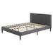 Priage by Zinus Upholstered Low-headboard Platform Bed Frame