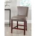 SAFAVIEH 24-inch Ken Clay Bicast Leather Counter Stool - 20.7" x 24.2" x 37"