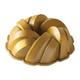 Nordic Ware Braided Bundt Pan, Cast Aluminium Bundt Tin, Bundt Cake Tin with Braid Pattern, Cake Mould Colour: Gold