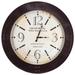 " Weathered Metal Wall Clock in White and Black - Yosemite Home Décor CLKBA129"