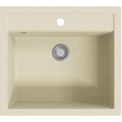 Vidaxl - Granitspüle Einzelbecken Beige Image