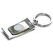 Silver North Carolina Tar Heels Curve Key Ring