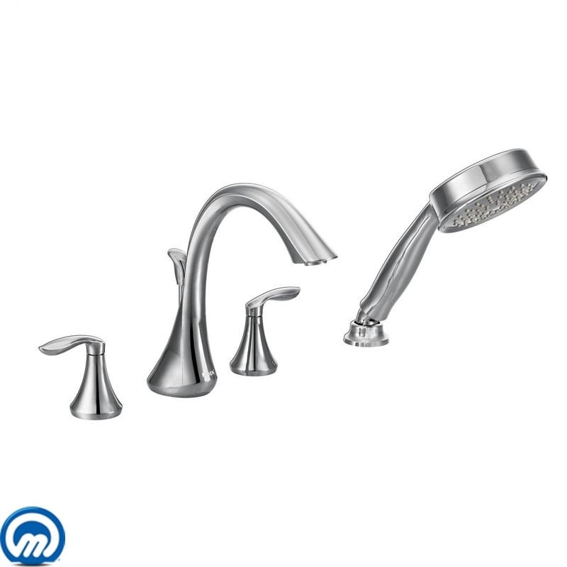 Moen Deck Mounted Roman Tub Filler Trim with Personal Hand Shower and