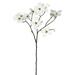 Vickerman 28" Artificial White Dogwood Stem, Set of 3