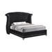 Tamsin Black Wingback Upholstered Bed
