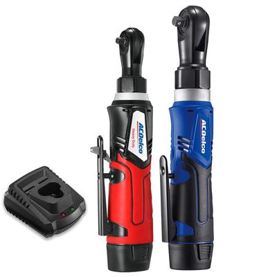 ACDelco G12 Series 2-Tool Combo Kit- 1/4" & 3/8" Cordless Ratchet Wrench, 2-Battery Kit,