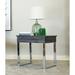 Jenna Dark Charcoal and Chrome 1-drawer End Table