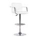 Newport Adjustable Faux Leather Quilted Barstool