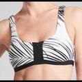 Athleta Swim | Athleta Adriata Retro Palm Black White Bikini | Color: Black/White | Size: M