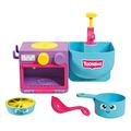 Toomies Bubble & Bake Badewannen Küche, Baby Badespielzeug, Wasserspielzeug, Badespielzeug für Kleinkinder, 2 in 1 Spielset, Badewannenspielzeug geeignet für Kinder ab 18 Monate +