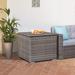 Sunsitt 88 Gallons Water Resistant Wicker Deck Box Wicker/Rattan | 24.8 H x 28.7 W x 28.7 D in | Wayfair SP09-GY-S