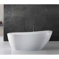 Vivva Home Emerald | Freestanding Soaking Bathtub 68 1/2" X 30 3/4" X 28 1/4"(H) - Pure Acrylic White Finish Acrylic | 28.75 H x 68.5 W in | Wayfair