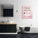Stupell Industries Bubble Bath Glam Bubbles Female Lounging - Textual Art Canvas/Metal in Pink | 40 H x 30 W x 1.5 D in | Wayfair ae-631_cn_30x40