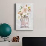 Winston Porter Mini Bouquet I Premium Gallery Wrapped Canvas - Ready To Hang Metal in Blue/Green/Indigo | 48 H x 32 W x 1 D in | Wayfair