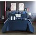 Red Barrel Studio® Justn Microfiber 12 Piece Comforter Set Polyester/Polyfill/Microfiber in Blue | Queen | Wayfair 589C7694CDEF4AF5B7C90C8ACAF14B22