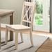 Gracie Oaks Eshell Solid Wood Cross Back Side Chair Wood in Black/Brown | 40 H x 18.5 W in | Wayfair 703E7FD10247427DBB259DB70D85EF52