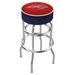 Holland Bar Stool NHL Swivel Bar & Counter Stool Upholstered/Metal in Gray | 17.5 W in | Wayfair L7C130WshCap