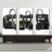 Rosdorf Park Bag Goals by Jodi - 3 Piece Wrapped Canvas Painting Print Set Metal | 32 H x 48 W x 0.75 D in | Wayfair