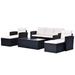 GO 6-piece All-Weather Wicker PE rattan Patio Outdoor Dining Conversation Sectional Set