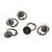 Metal Furniture Wardrobe Cupboard Cabinet Pull Handle Knob 5pcs - Silver Tone,Bronze Tone - 1.5" x 1.1" x 0.6"(L*W*H)