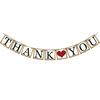 THANK YOU Letter Birthday Party Decor Photo Prop Banner Set 9 in 1 - Assorted Color - 4.7" x 4.7"(L*W)(Each Sheet Size)