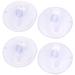 4pcs Home Bathroom Kitchen Window Glass Wall Suction Cup Hook Hanger - Clear Blue - 2" x 0.6"(D*H)