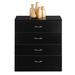 White OR Black 4-drawer Dresser Nightstand