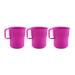 Break-Resistant Plastic Cup Mugs for Coffee, Juice - 8oz Pack of 3