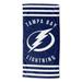 Lightning Stripes Beach Towel by NHL in Multi