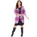 Plus Size Women's Chevron Shadow Jacket Dress by Catherines in Pink Chevron (Size 2X)