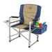 Kamp-Rite Portable Director's Chair w/Cooler, Cup Holder, & Side Table Metal in Green | Wayfair KAMPCC113