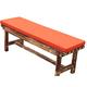 Waterproof Garden Bench Cushion Pads 100cm,2/3 Seater Bench Seat Cushion Pad 120cm 150cm for Patio Furniture Swing Chair Indoor Outdoor (160 * 45 * 5cm,Orange)
