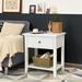 Nightstand End Table with Drawer and Shelf