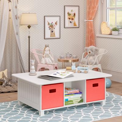 RiverRidge Kids Desk, Activity and Play Table with 6 Storage Cubbies