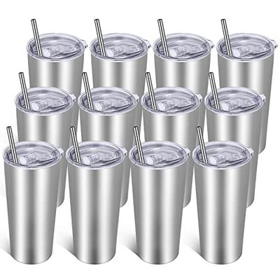 VEGOND 20oz Tumbler with Lid and Straw Stainless Steel Tumbler Cup Bulk  Vacuum Insulated Double Wall Travel Coffee Mug Powder Coated Coffee