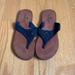 American Eagle Outfitters Shoes | American Eagle Flip Flops | Color: Blue/Brown | Size: 7