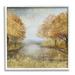 Stupell Industries Golden Autumn Tree Forest Landscape Contemporary Scene - Graphic Art Wood in Brown | 24 H x 24 W x 1.5 D in | Wayfair