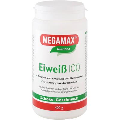 Megamax - EIWEISS 100 Schoko Meg Pulver Vitamine 0.4 kg