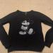 Disney Tops | Disney Collection David Lerner Mickey Top | Color: Black/Silver | Size: S