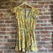 American Eagle Outfitters Pants & Jumpsuits | American Eagle Floral Ruffle Romper | Color: Gold/Yellow | Size: M