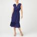 J. Crew Dresses | J. Crew Flutter-Sleve Midi Dress In Bandana Floral | Color: Blue | Size: Xxs