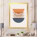 East Urban Home Abstract Sun & Moon Geometrics in Blue & - Graphic Art on Canvas Canvas, Wood in Orange | 20 H x 12 W x 1.5 D in | Wayfair