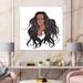 East Urban Home Portrait of African American Woman XV - Graphic Art on Canvas Canvas, Wood in White | 36 H x 36 W x 1.5 D in | Wayfair