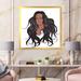 East Urban Home Portrait of African American Woman XV - Graphic Art on Canvas Canvas, Wood in Black/Brown | 30 H x 30 W x 1.5 D in | Wayfair